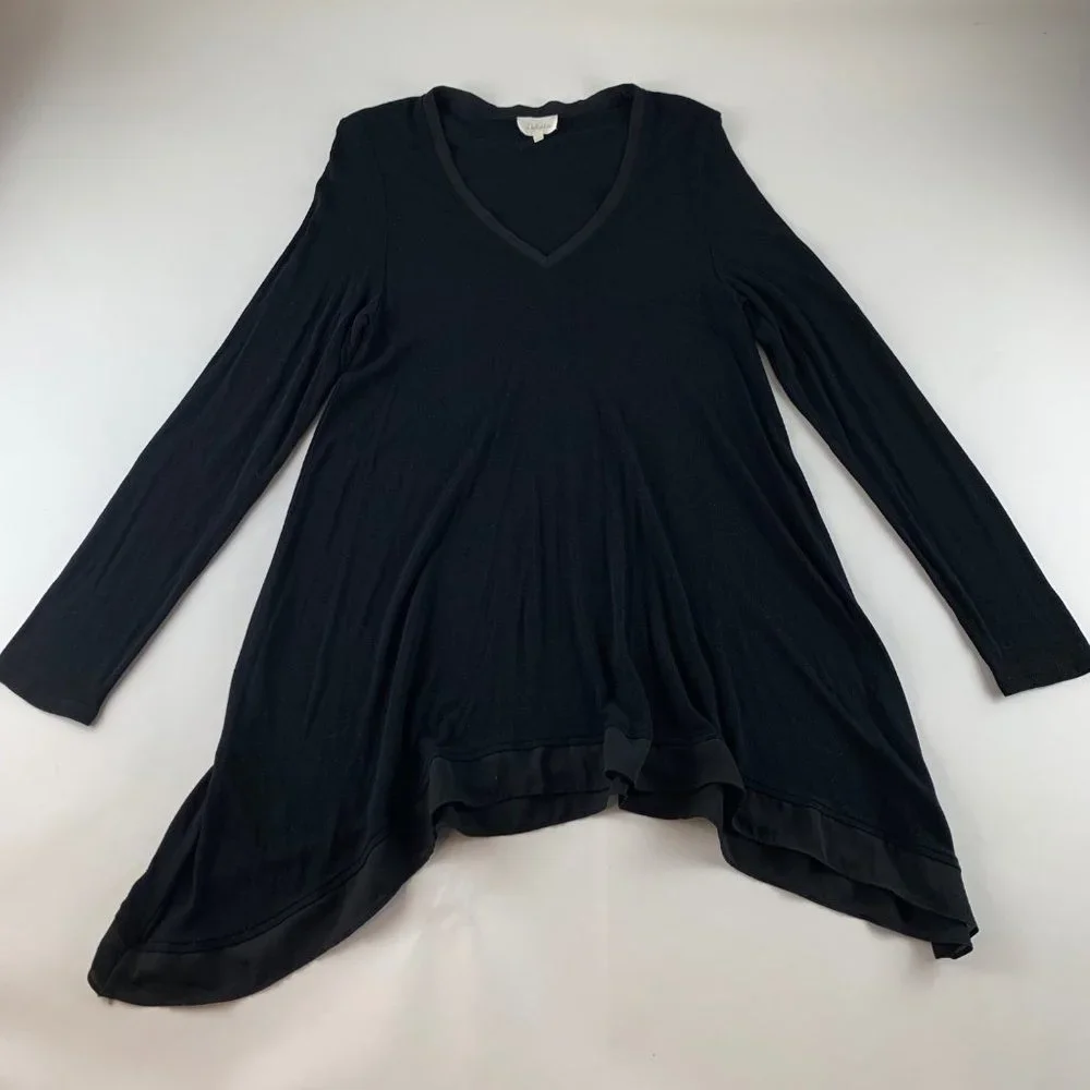 Anthropologie Deletta Lokka Tunic Black Size L